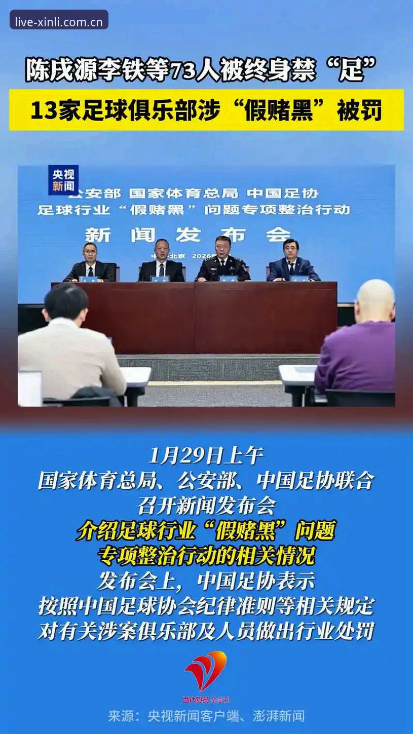 中国足协第三批禁足名单详解——新利体育老用户带你复盘这场足球反腐风暴